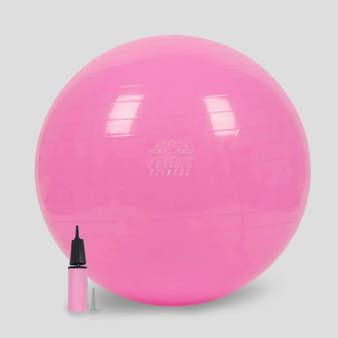 Gymnastikball Mit Luftpumpe Pink von Phoenix Fitness