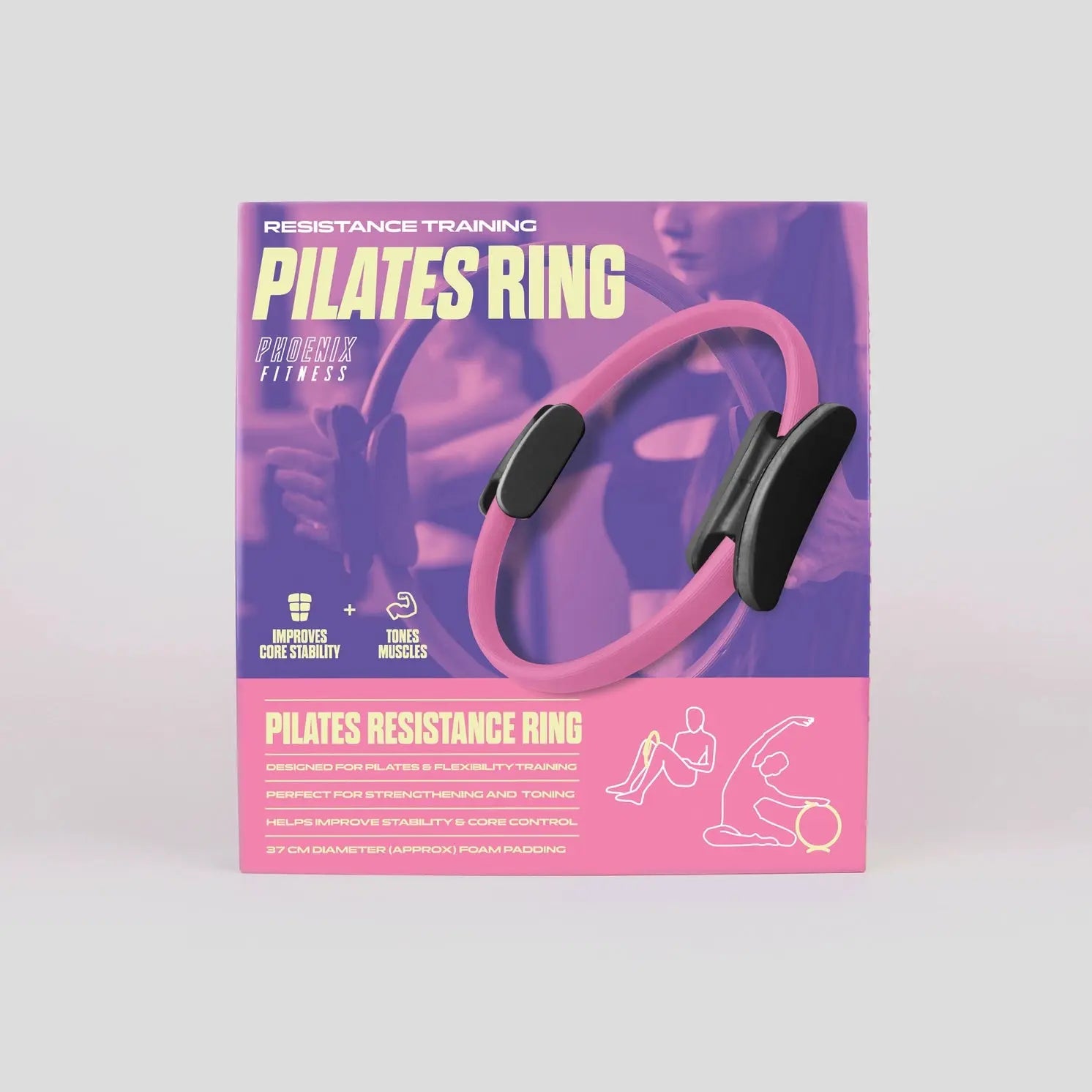 Pilates Ring Mit Zwei Griffen Pink von guteszeug.ch