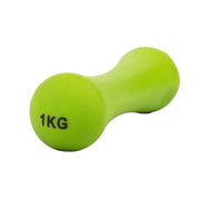 Kurzhantel 1 Kilo Mit Neopren-Beschichtung Grün von Phoenix Fitness