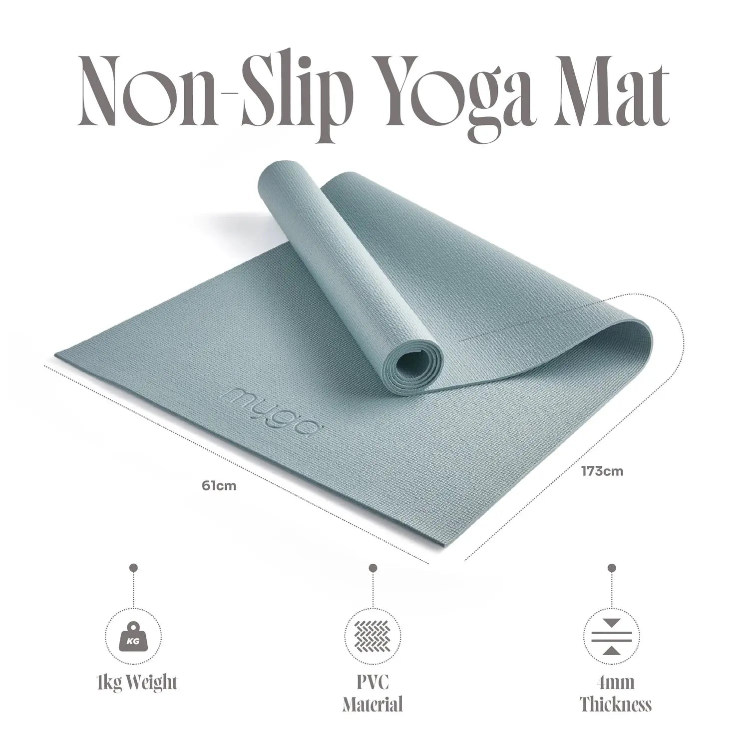 Einsteiger Yogamatte Teal von Myga