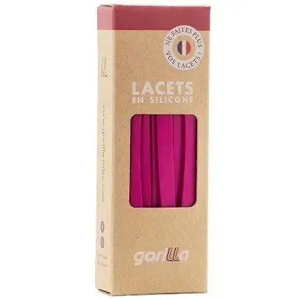 Elastische Schnürsenkel Flexibel Ohne Binden Breit Silikon Raspberry von Gorilla Lacets