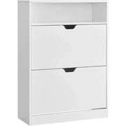 Schuhschrank mit verstellbarer Trennwand Weiss von Songmics