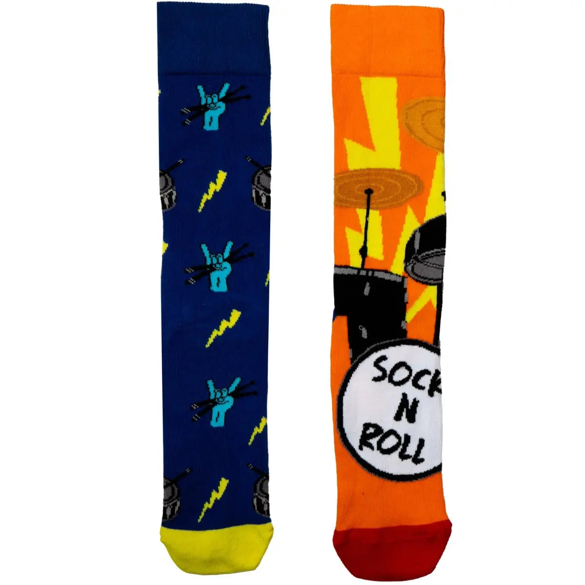 Einzelne Socken im 6er Pack, SOCK ‘N’ ROLL Rock Oddsocks, Gr. 39-46, mit Geschenkbox von guteszeug.ch