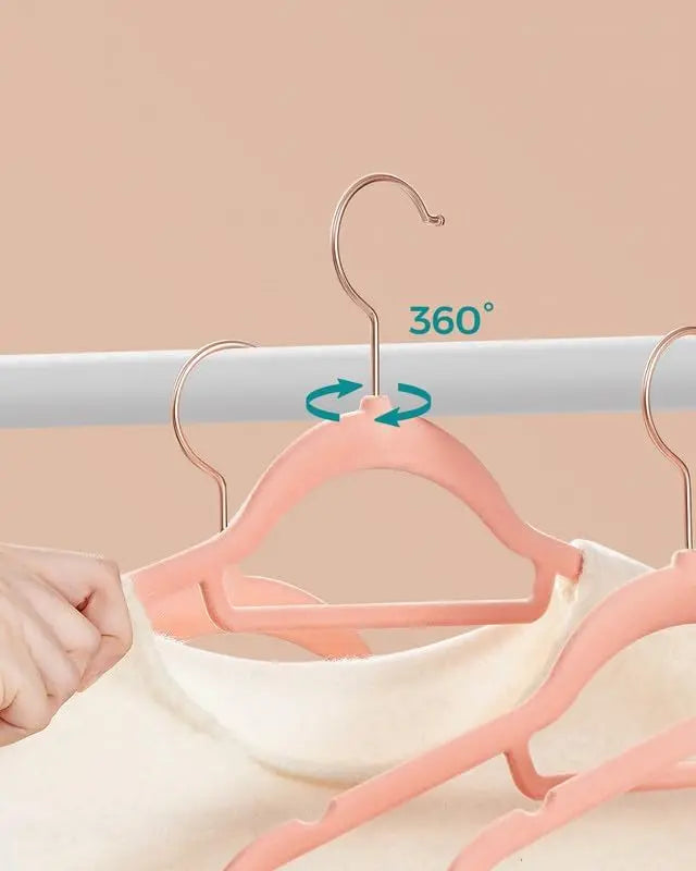 Kleiderbügel Samt 30er Set Roségold von Songmics