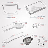 Matcha Set Obsidian mit Ausgiessschale 7-tlg. von TEANAGOO