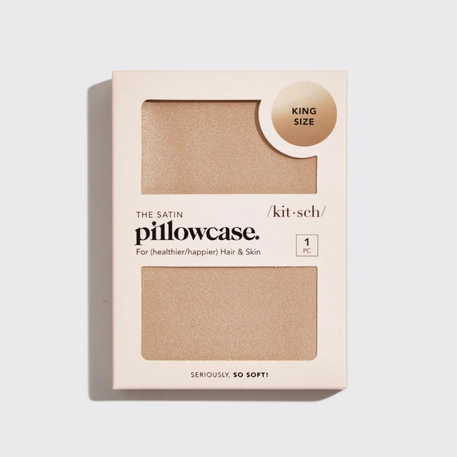 Satin Kissenbezug King Champagne von Kitsch