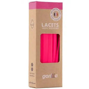 Elastische Schnürsenkel Flexibel Ohne Binden Breit Silikon Neon Rose von Gorilla Lacets