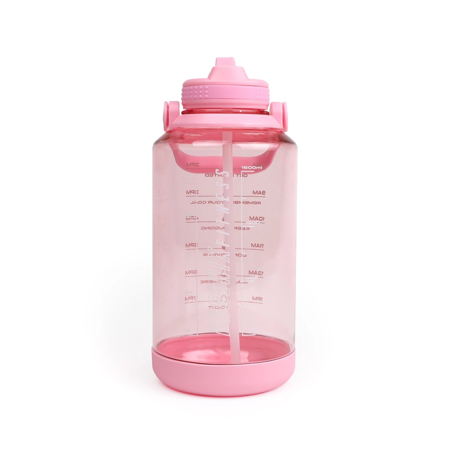 Fitness Motivations Wasserflasche 2 Liter Pink von Phoenix Fitness
