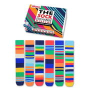 Einzelne Socken im 6er Pack, THE SOCK EXCHANGE WEEKEND Bunte Socken, Gr. 39-46, mit Geschenkbox von United Oddsocks