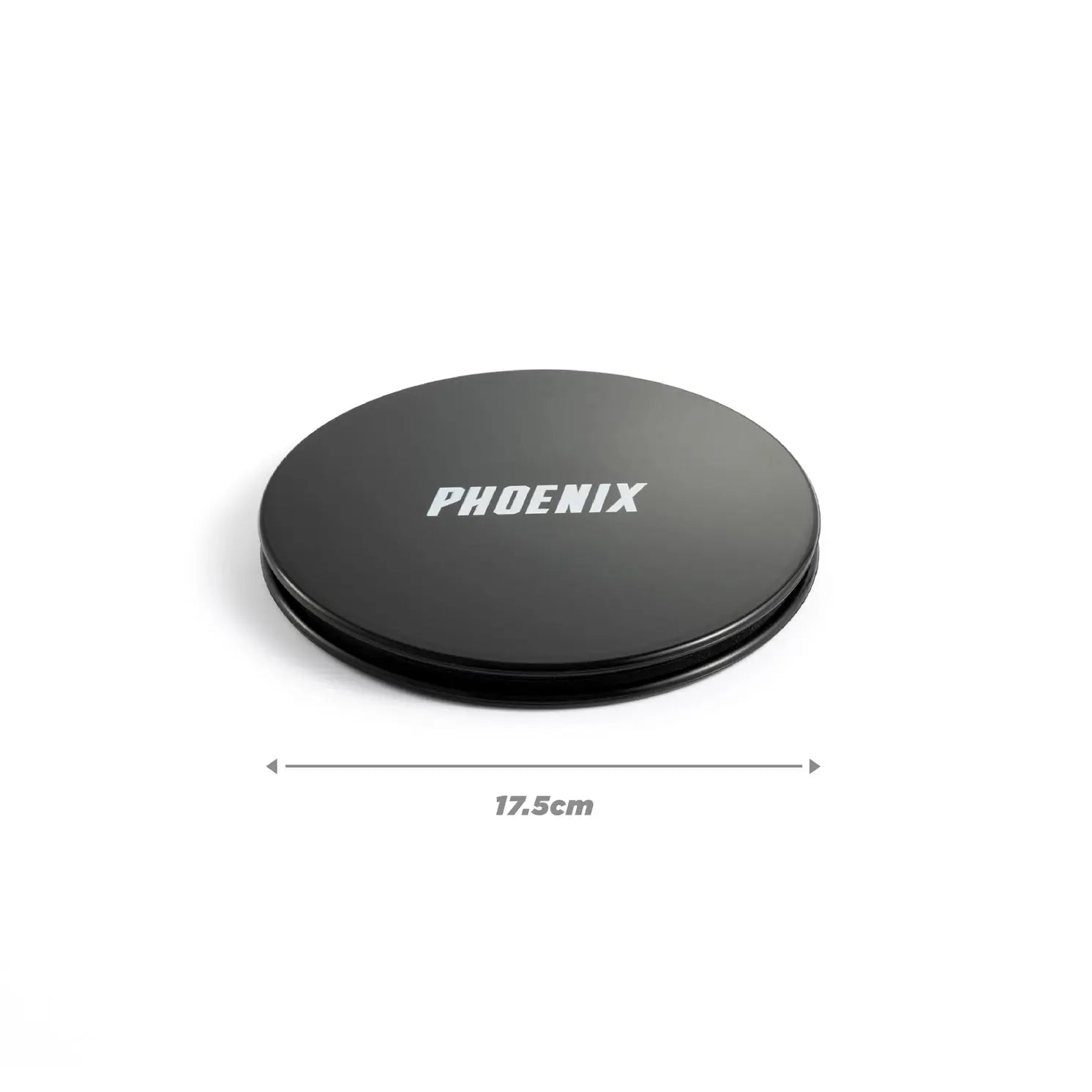 Gleit-Discs Doppelseitig 2 Stück Schwarz-Grau von Phoenix Fitness