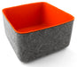 Organizer Behälter 18x18 cm Orange von three by three