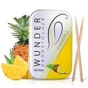 Zahnstocher mit Geschmack Ananas von Wunder Zahnstocher