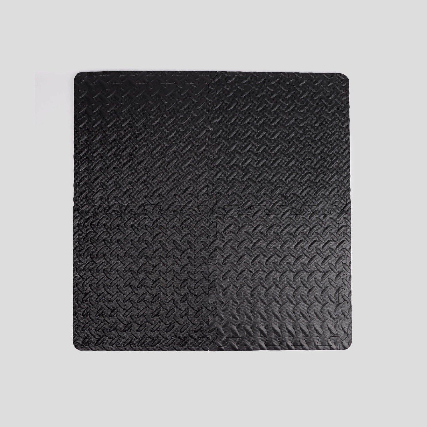 Gym Bodenfliesen 4er Pack 30 x 30 cm Schwarz von Phoenix Fitness