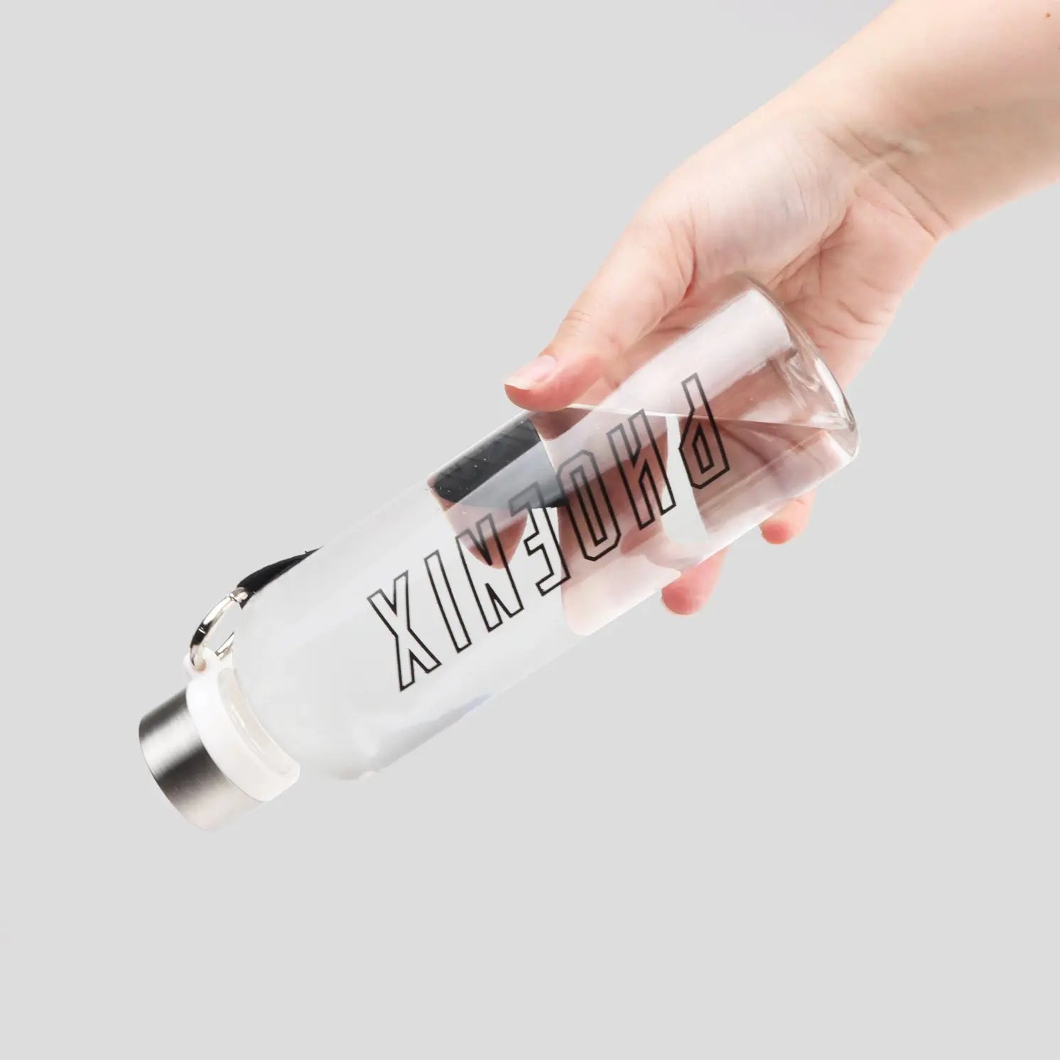 Fitness Wasserflasche 550 ml Transparent von Phoenix Fitness