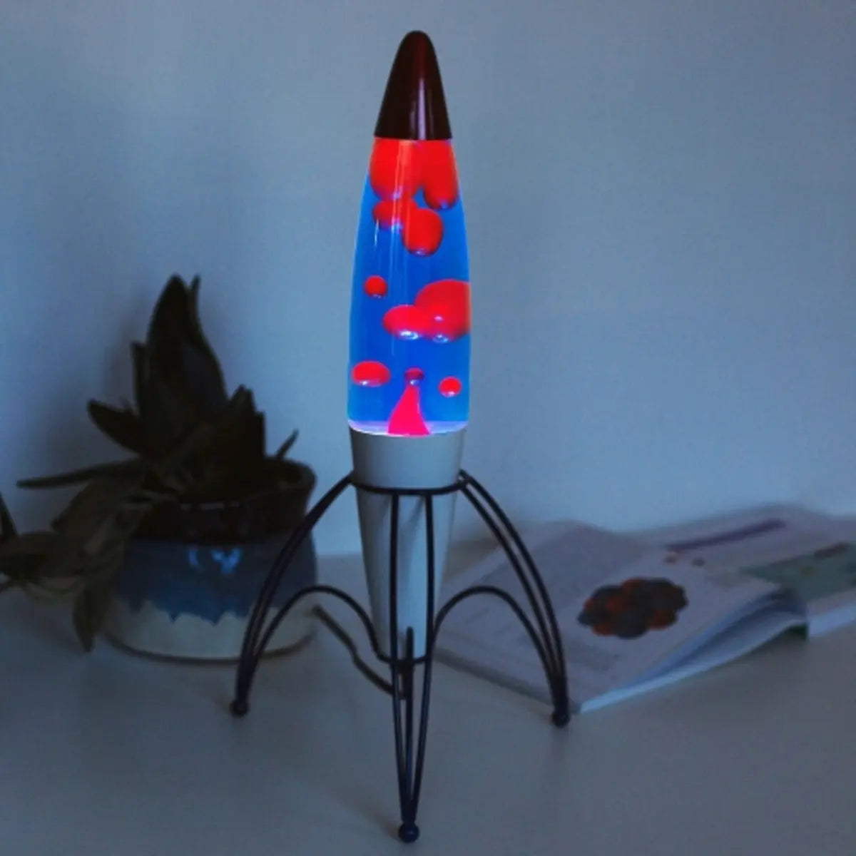 Retro Lava Lampe Rakete von NASA
