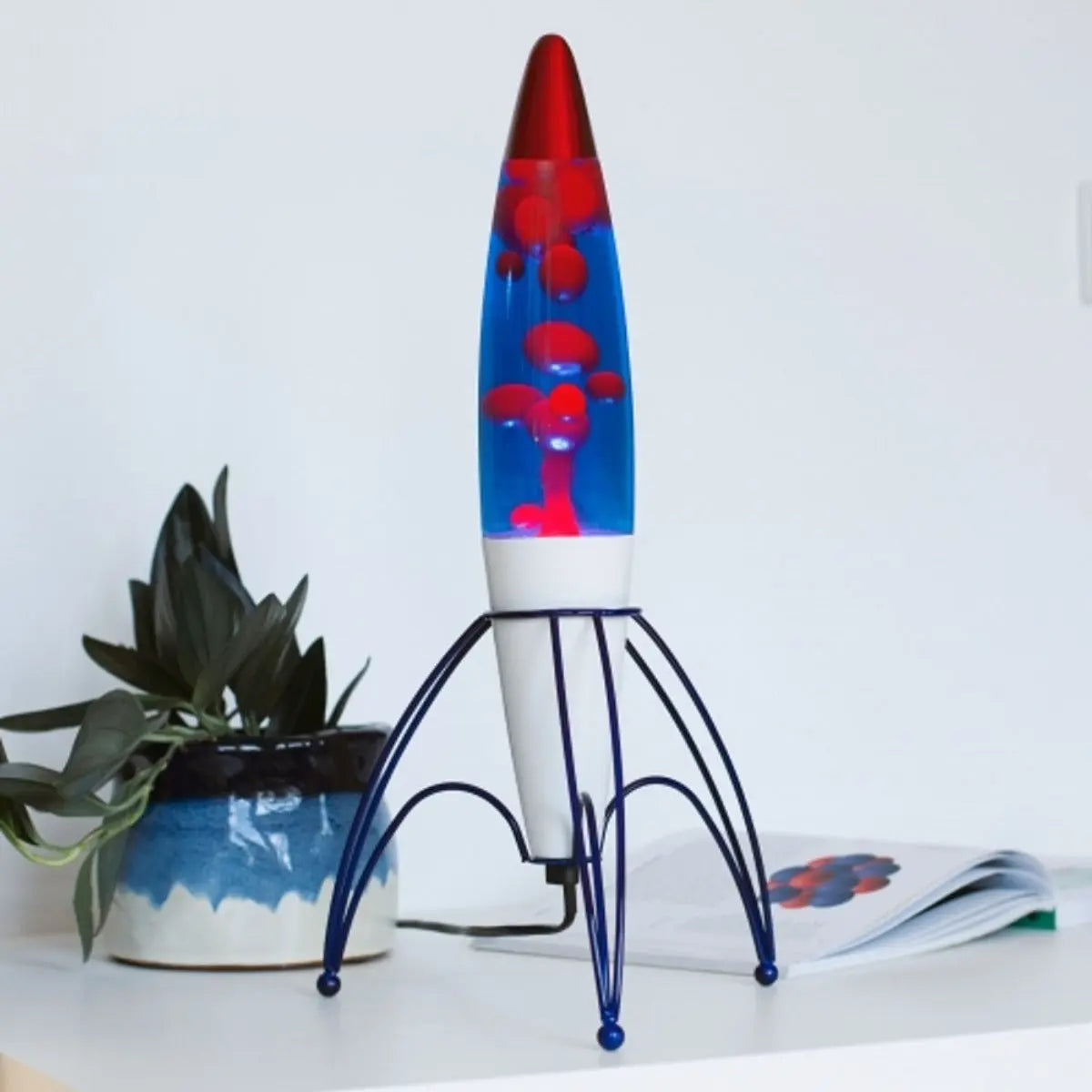 Retro Lava Lampe Rakete von NASA