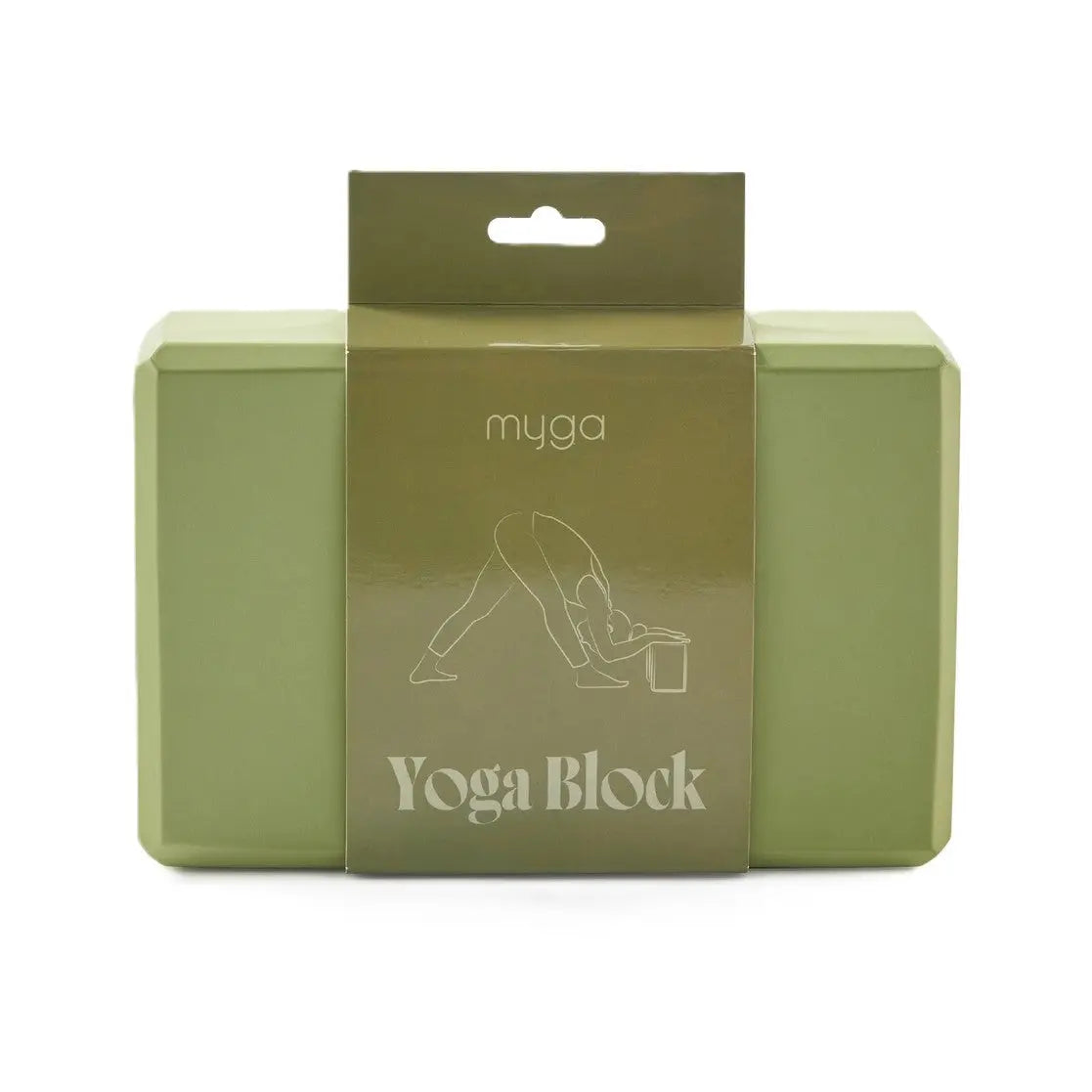 Yogablock Schaumstoff Moos von Myga