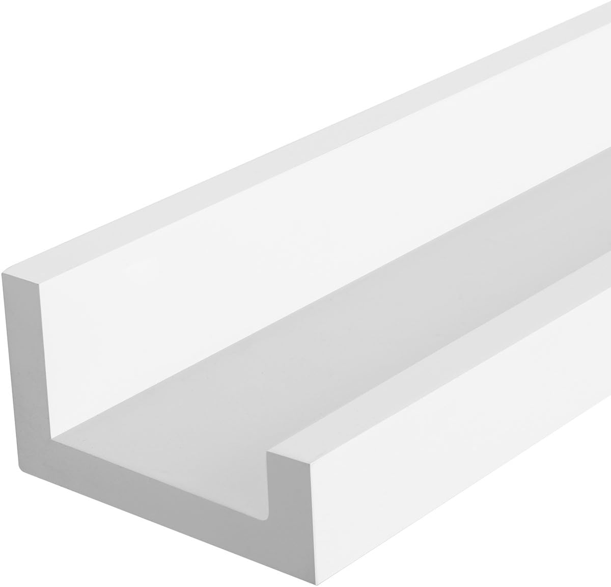 Wandregal Schweberegal 110 cm weiß für Wohnzimmer Küche von Songmics