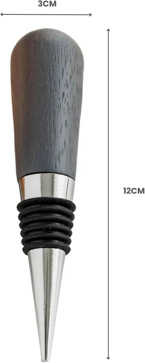 Weinflaschenverschluss Akazie grau von Uberstar