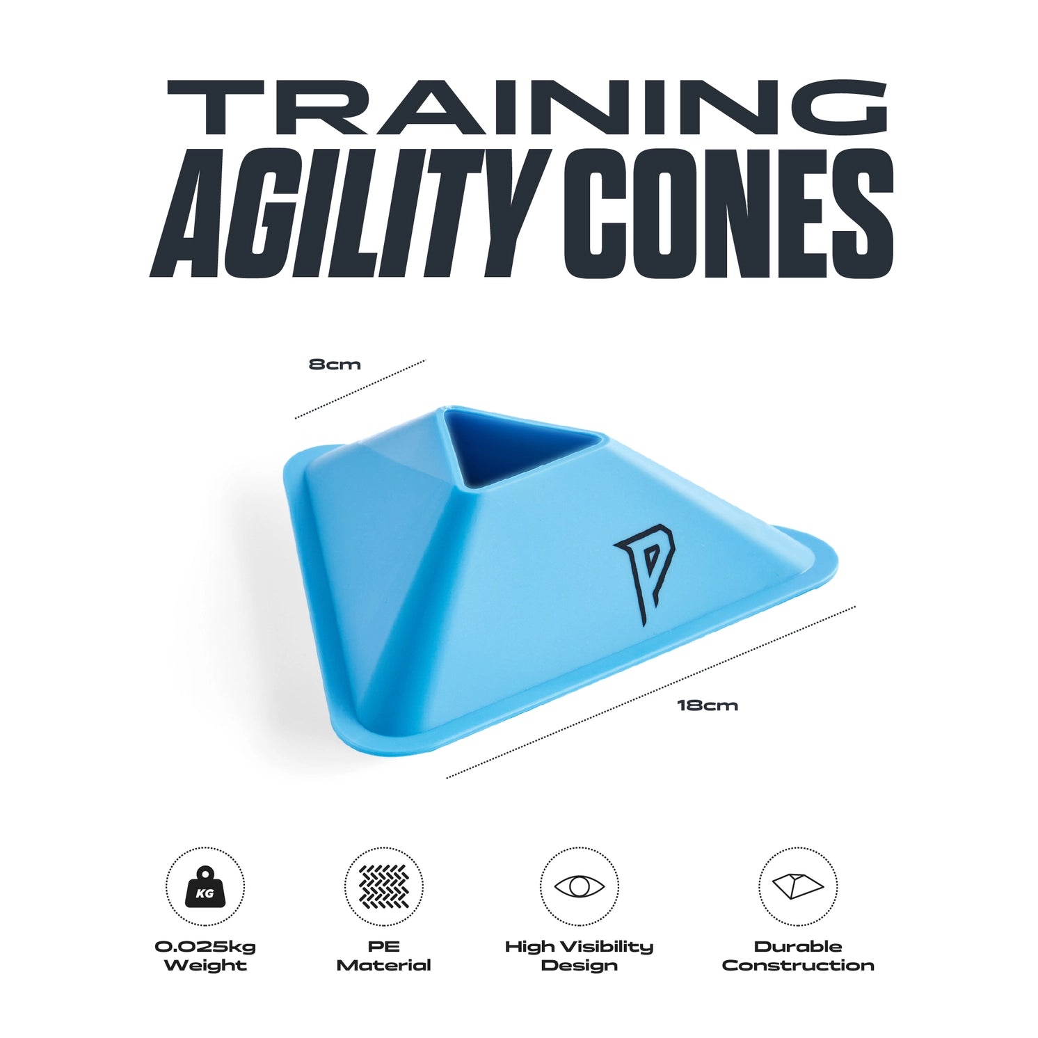 Agility Markierungshütchen 30 Stück von Phoenix Fitness