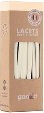 Elastische Schnürsenkel Flexibel Ohne Binden Schmal Silikon Vanilla von Gorilla Lacets