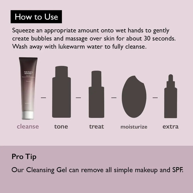 Reinigungsgel Wonder Black Rice 100ml von Haruharu