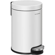 Badezimmereimer 3 l Treteimer Soft-Close Wolkenweiss von Songmics