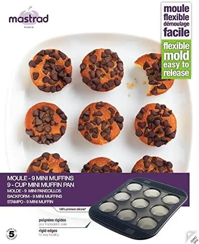 Muffin-Backform Silikon 9 Stück von Mastrad