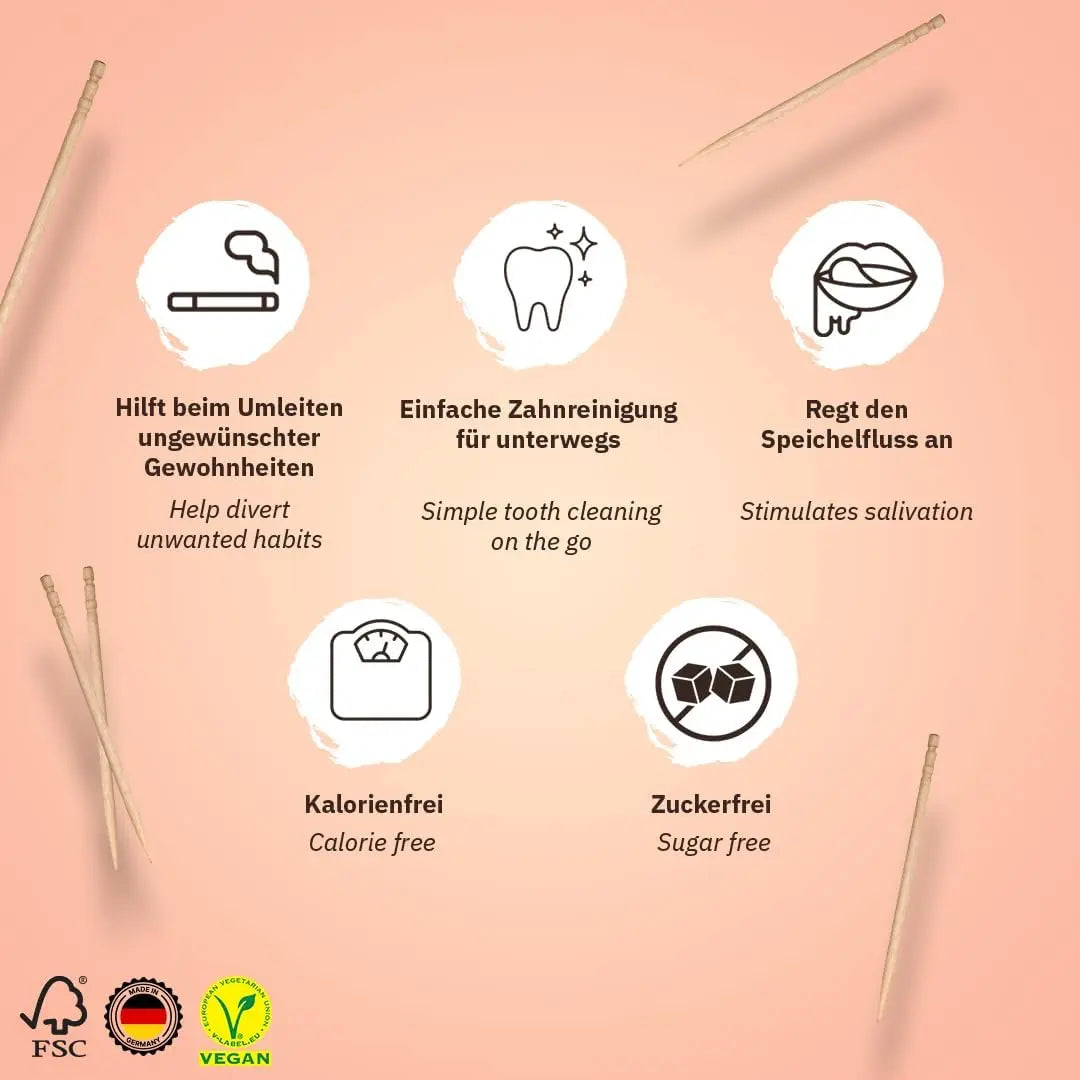 Zahnstocher Tasty-Pack für den Frischekick von Wunder Zahnstocher