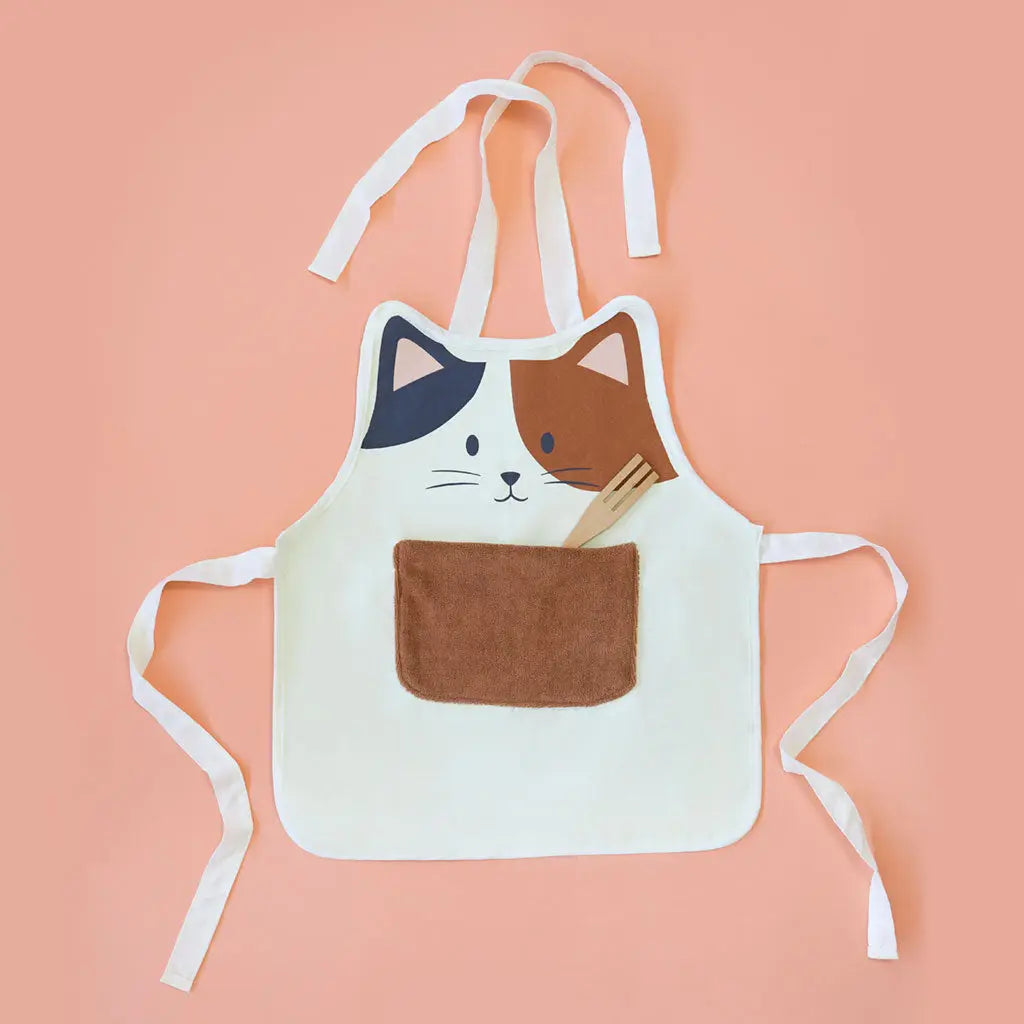 Kinderschürze Katze 50cm Polyester von guteszeug.ch