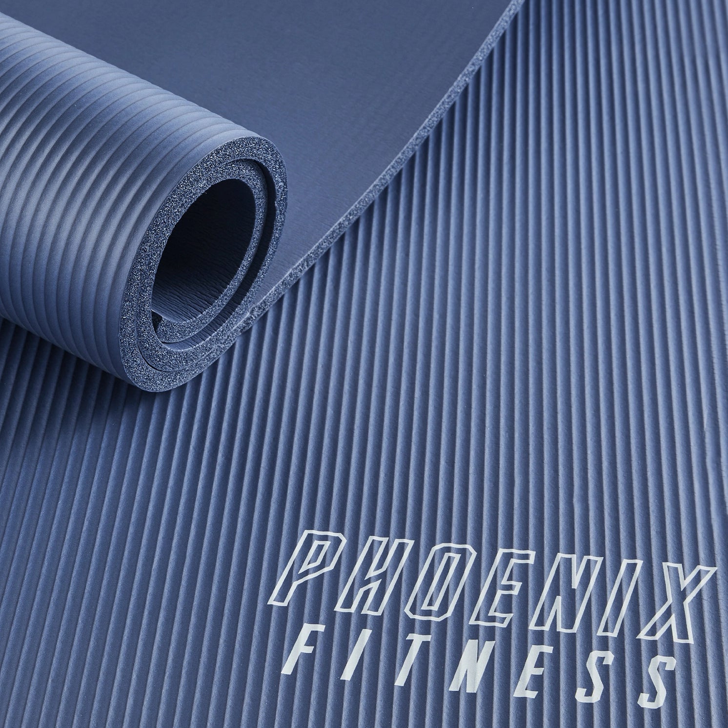 Fitnessmatte aus NBR-Schaum Marineblau von Phoenix Fitness