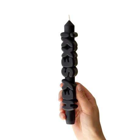 Kerze Taper candle HEY SEXY! schwarz von Taper Candles