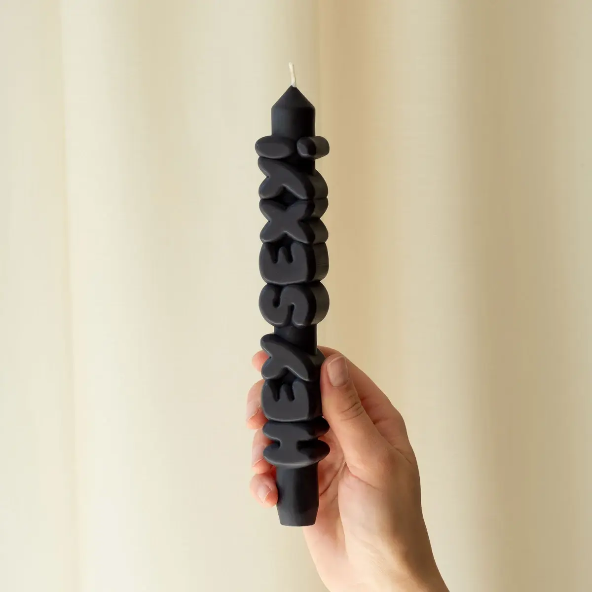Kerze Taper candle HEY SEXY! schwarz von Taper Candles