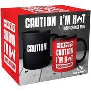 Tasse Caution I am Hot mit Farbwechsel von Mad Monkey