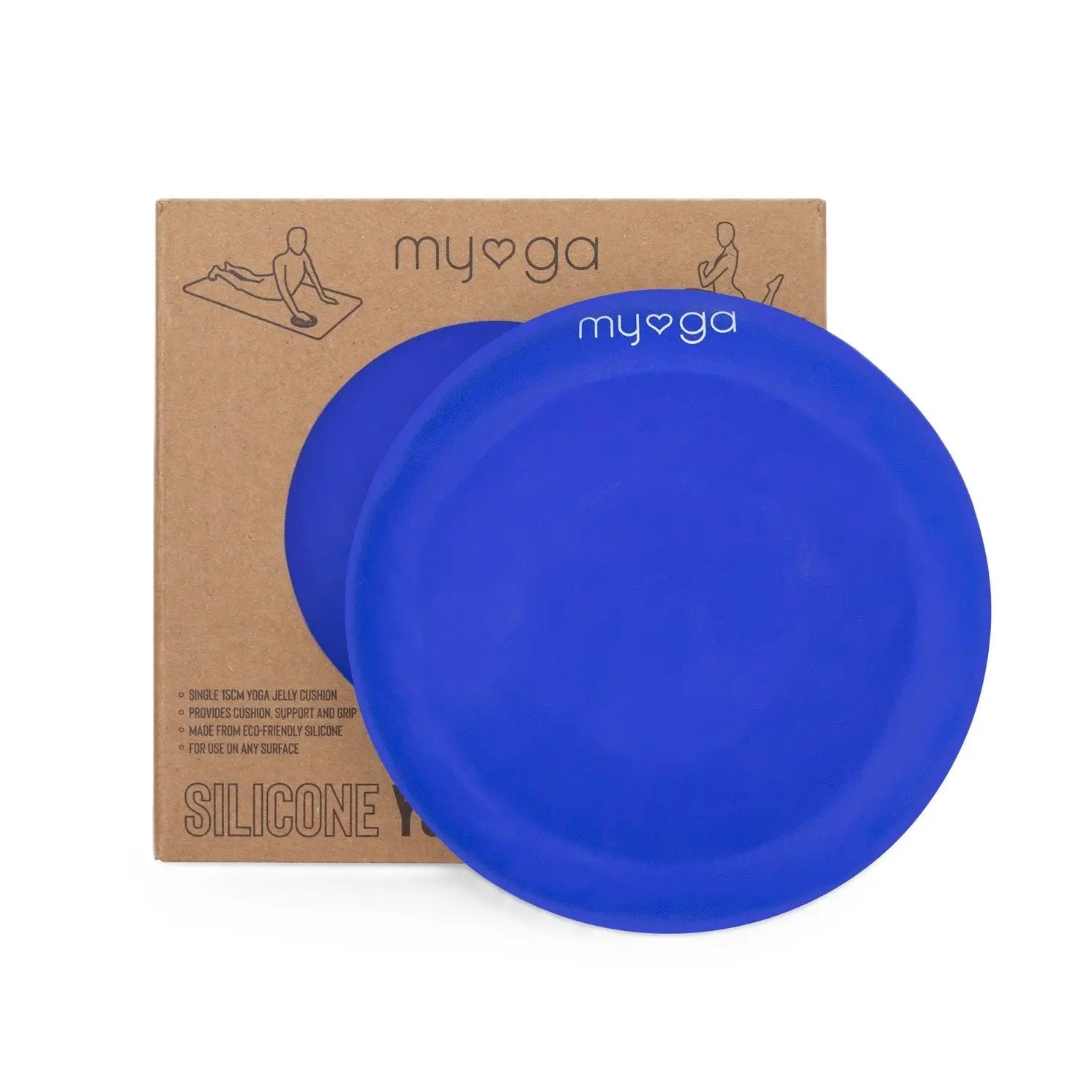 Yoga-Pad Silikon Königsblau von Myga