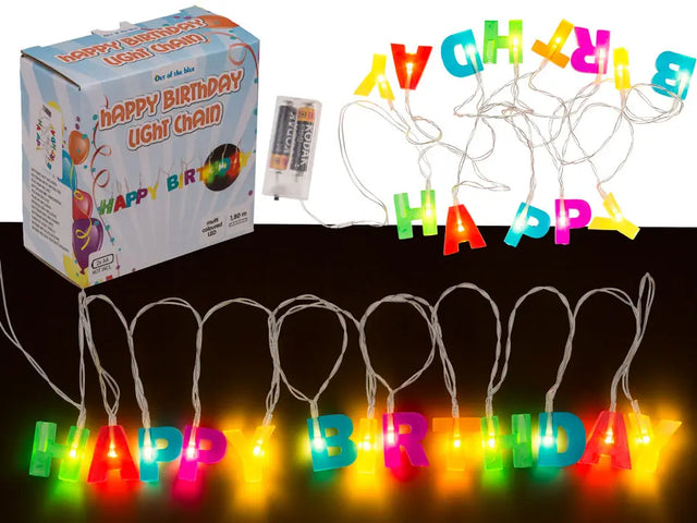 Lichterkette Happy Birthday 180cm von Out of the blue