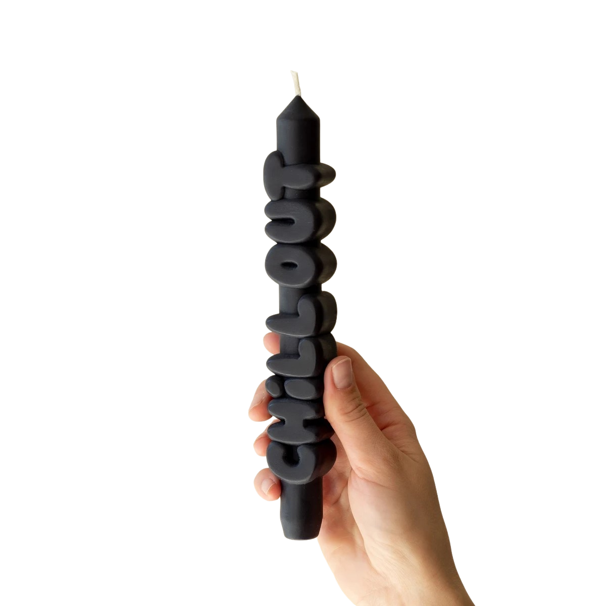 Kerze Taper candle CHILL OUT schwarz von Taper Candles