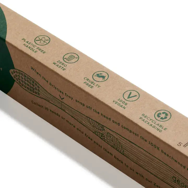 Zahnbürste aus Buchenholz Mittel von Georganics