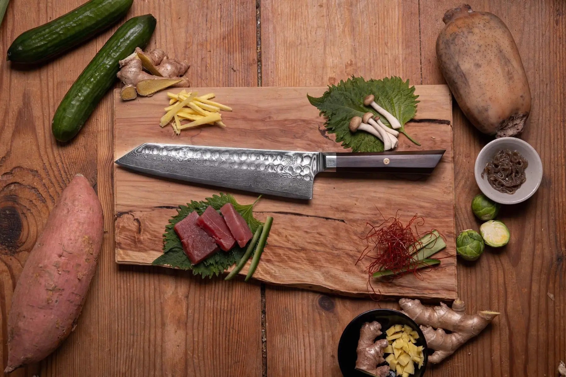Kiritsuke Kochmesser Damas Pakka von KOTAI