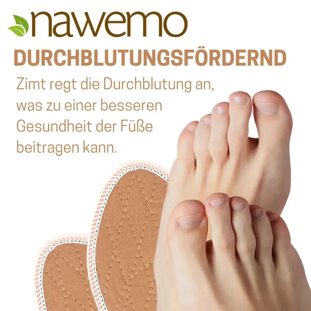 Zimtsohlen geruchsbindende Zimteinlegesohlen gegen Schweissfüsse 45 EU von Nawemo