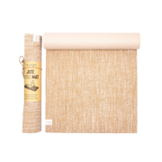 Yogamatte Jute Rutschfest Beige von Myga