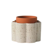 Selbstbewässernder Topf Paula Weiss von Pepin