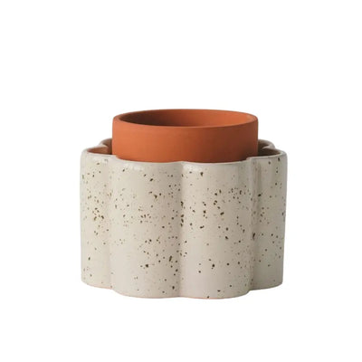 Selbstbewässernder Topf Paula Weiss