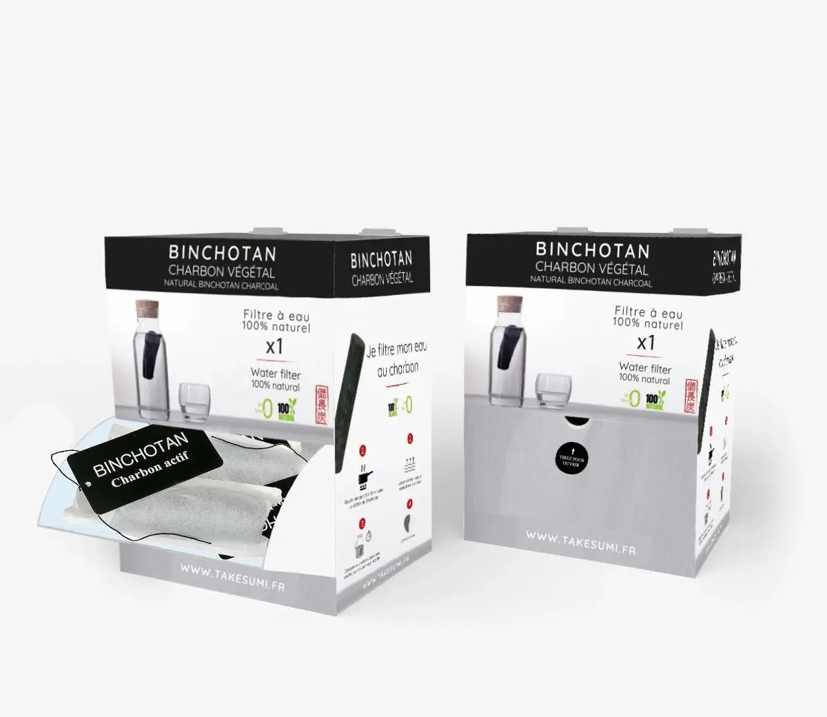 Binchotan Aktivkohle Wasserfilter von Bijin