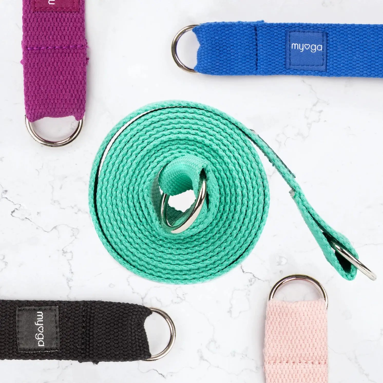 2-in-1 Yogagurt &Tragegurt Türkis von Myga