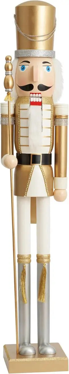 Weihnachts-Nussknacker Soldat King gold 120cm von Twiddlers