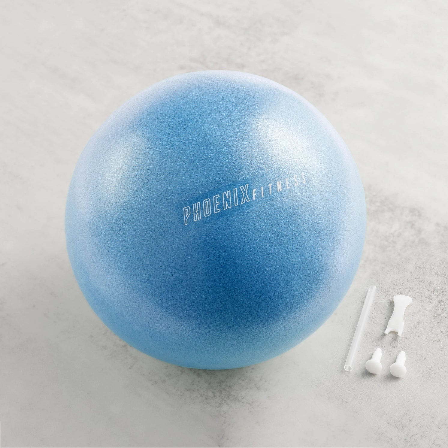 Pilates Übungsball 23cm Aufblasbar Blau von Phoenix Fitness