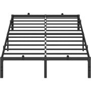Metallbettgestell 140x200 cm Doppelbett Schwarz Stauraum von Songmics