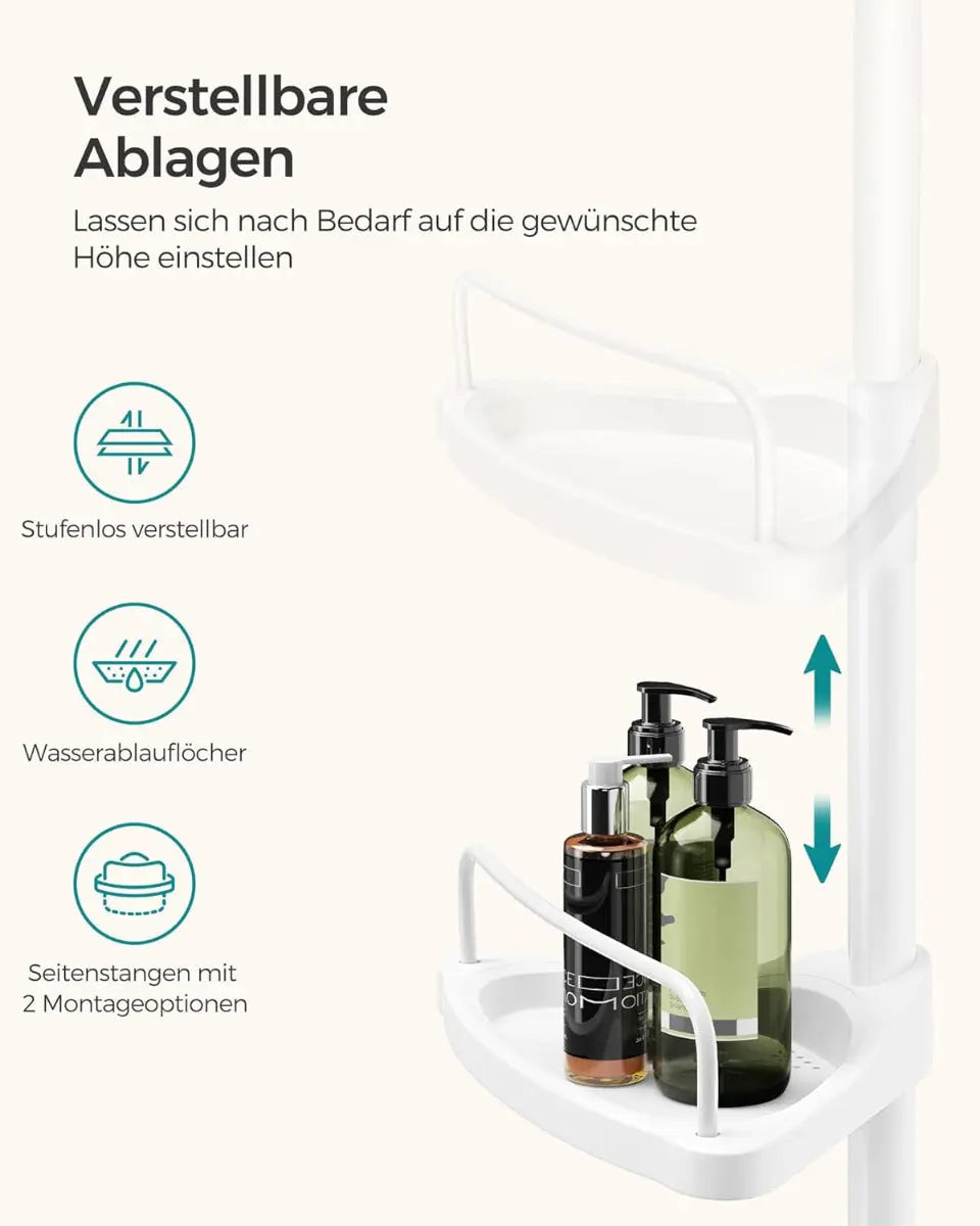 Duschregal Badregal mit 4 Ablagen von Songmics