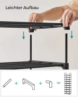 Schuhregal mit 10 Ebenen offener Schuhschrank von guteszeug.ch